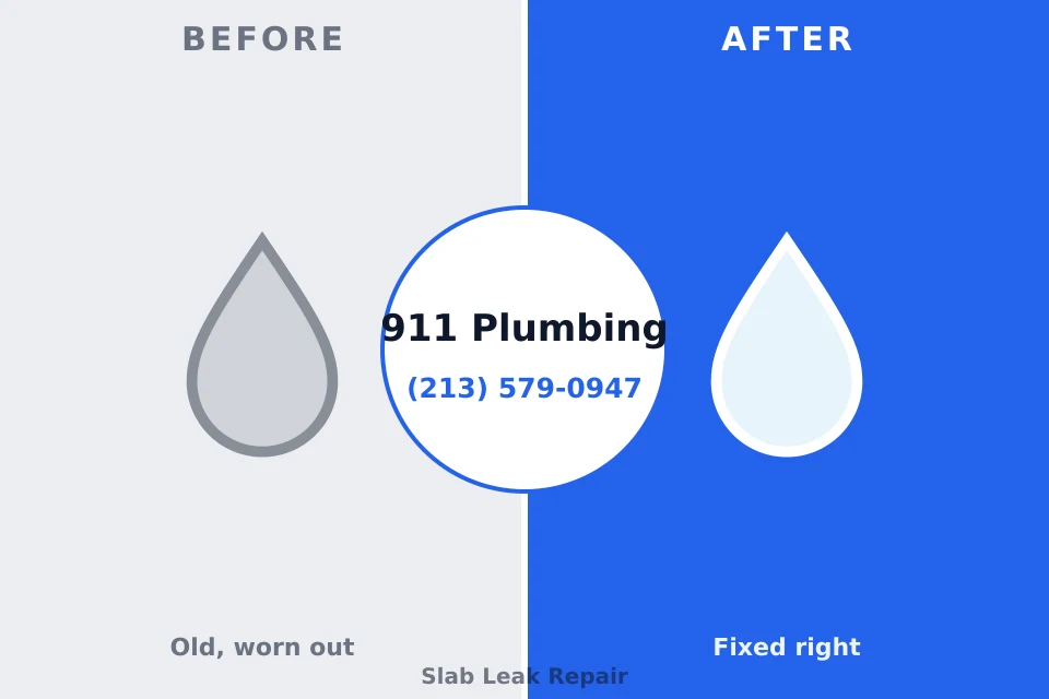 Before and after: plumbing repair Oologah, OK
